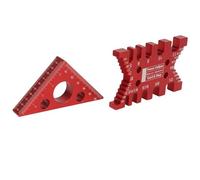 Demeras Calibro per Carte con Calibro a Tenone, Righello Triangolare Anticorrosivo Multifunzionale per la Lavorazione del Legno
