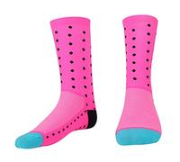 Calze a compressione Calze sportive lunghe Uomo Donna Bicicletta Bicicletta Ciclismo Corsa Sport Calze in nylon traspirante al polpaccio 3 colori(Rosa)