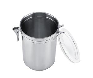 Demeras Contenitore per caffè in Acciaio Inossidabile Contenitore per caffè per Zucchero (XL39x39x12,5 cm/15,4x15,4x4,9 Pollici)