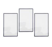 Demeras Copriobiettivo con Cornice dello Schermo Superiore per il Nuovo 3DS XL Smoother Touch Sostituzione 3 Pezzi Materiale in Resina Ideale per i Giocatori (Blu)
