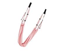 Demeras Estensione della Gamba della Porta, Fascia Elastica per le Gambe Facile da Installare, Resistenza all'usura Multiuso e Affidabile in Cotone Poliestere con Anelli per l'allenamento del (Rosa)