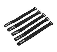 Demeras Fascette per Gancio per Bicicletta 5 Pezzi/Set DUUTI Sports Ciclismo Equitazione Regolabile in Nylon per Manubrio per Bicicletta Cinghie per Cinture Calde(Nero)