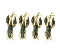 Demeras Gamberi realistici Che affondano Pesca con Esche Artificiali Aragoste per la Pesca alla spigola da Utilizzare in Un impianto di Perforazione del Texas(Sauce Green, 1#)