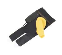 Demeras Guanto da Biliardo per Mano Sinistra Guanto da Biliardo Confortevole a 3 in Nylon Premium per Controllo e stabilità Migliorati, Adatto a Tutti i Giocatori (Giallo)