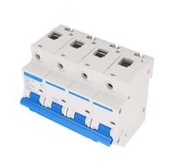 Demeras Interruttore Automatico Ad Alta Sicurezza con Interruttore Miniaturizzato 125A 4P per Uso Domestico Protezione da Sovraccarico Ignifuga per PC