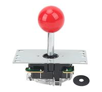 Demeras Joystick arcade, ad alta sensibilità alla luce e resilienza, bastone da combattimento per videogiochi, piccola distanza di scuotimento per console di gioco (rosso)