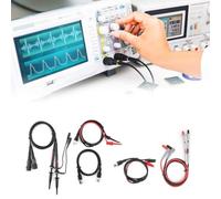 Demeras Kit Puntali per Multimetro di Precisione, Sonde Versatili con Clip a Coccodrillo, Ideali per Connessioni Oscilloscopio, Accessori di qualità 41 Pezzi