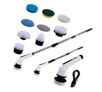 Demeras Lavapavimenti Elettrico Rotante, Lavapavimenti Elettrico Multifunzione per Bagno, Potente Risparmio di Tempo, Interfaccia di Tipo C per Doccia