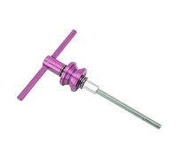 Demeras Lebycle Attrezzo per Pressa per Tazza per Cuffia per Bicicletta, Resistente, Facile da Installare, per Riparazione di Biciclette, Lega di Alluminio, 265 X 197 Mm, 1 unità (Viola 16,93 X 6,69