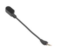 Demeras Microfono da Gioco Staccabile Asta da 3,5 Mm Pieghevole a 360 Gradi Suono Chiaro OFC PVC Cuffie da Gioco Sostituzione del Microfono per Cloud 3