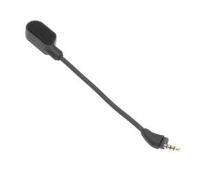 Demeras Microfono da Gioco Staccabile Asta da 3,5 Mm Pieghevole a 360 Gradi Suono Chiaro OFC PVC Cuffie da Gioco Sostituzione del Microfono per Cloud 3