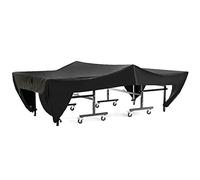 Demeras Pingpong Copertura per Tavolo Copertura per mobili Impermeabile Copertura per Tavolo da Tennis Patio Esterno Antipolvere Nero 280x153x73 cm
