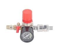 Demeras Pressostato del Compressore d'aria, Regolatore del Compressore di Installazione Semplice Senza Perdite in Ghisa da 0-180 PSI con Manometro per la Misurazione