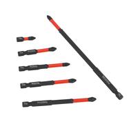 Demeras Punta per Cacciavite PH, Set di 6 Punte per Cacciavite Magnetiche Ad Alta Durezza Codolo Esagonale da 1/4 di Pollice Anti Impatto Antiscivolo per la Manutenzione Automobilistica