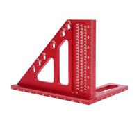 Demeras Righello Triangolare Obliquo Righello di Misurazione Multiangolo 3D in Alluminio Durevole per la Lavorazione del Legno, Design Leggero e Portatile per Professionisti e Appassionati del Fai