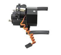 Demeras Scatola Ingranaggi RC in Lega di Alluminio per Cingolato SCX10 1/10 con Superficie Anodizzata e Facile Installazione (Nera)