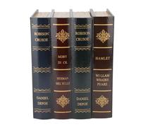 Demeras Scatola per Libri Decorativa, Libro Finto con Pannello di densità Vintage Facile da Pulire, Realistico e Durevole per Oggetti di Scena Fotografici (C)