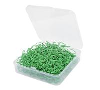 Demeras Set di 100 Graffette Verdi, Graziose Graffette Decorative per L'organizzazione di Casa e Ufficio, Divertenti Clip Colorate in Acciaio Inossidabile (Quadrifoglio)