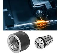 Demeras Set di Dadi per Pinze di Serraggio ER11 Utensili di Fresatura CNC Ad Alta Precisione per Macchina per Incidere Acciaio per Molle 6mm 5mm 4mm 3.175mm (Mandrino da 3,175 mm)