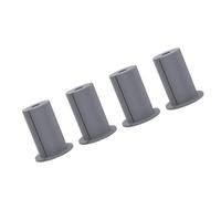 Demeras Set di Passacavi per Cavi Ethernet da 1 Pollice di 4 Kit Passanti per Pareti in Gomma Resistente per la Casa e L'esterno (Grigio)