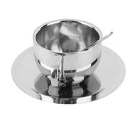 Demeras Set di Tazze da caffè, Acciaio Inossidabile Isolato a Doppia Parete | Resistente ed elegante, ideale per le bevande di tutti i giorni, antiruggine, adatto per l\'uso domestico, cucchiaio incluso