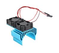 Demeras Set di Ventole di Raffreddamento RC in Lega di Alluminio Durevole per Slash 4x4 Rustler 4x4 Stampede Hoss Velineon VXL 3s (Blu)