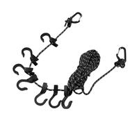 Demeras Stendibiancheria da Esterno, Stendibiancheria da Viaggio Portatile Resistente all'usura, Lunghezza 16,4 Piedi, Ad Alta tenacità, Flessibile Regolabile con 7 Ganci per il Cortile (#2)