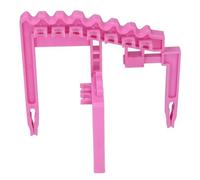 Demeras Supporto per Aste per Mazze da Borsa, Supporto Stabile, in Ferro per Borsa in PP a Prova di Collisione, Durevole per gli Sport all'aria Aperta (Rosa)