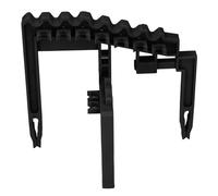 Demeras Supporto per Aste per Mazze da Borsa, Supporto Stabile, in Ferro per Borsa in PP a Prova di Collisione, Durevole per gli Sport all'aria Aperta (Nera)