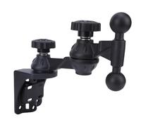 Demeras Supporto per GPS Marino con Design a Doppia Testa a Sfera per Assorbimento degli Urti e Posizionamento Flessibile, Ideale per Barche e Kayak in Lega di Alluminio