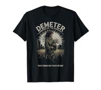 Demetra con campi di grano Urban Contrast Harvest Spirit Maglietta