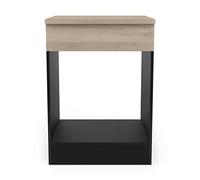 Demeyere Mobile Basso Four, Origan, Legno Ingegnerizzato, Kronberg/Nero Opaco, L 60 x P 60 x H 85 cm