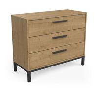 Demeyere 271796 Cassettiera, Legno di Quercia, Marrone, L 90.7 x P 39.6 x H 74.60 cm