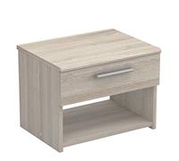 Demeyere Collezione PRICY 2 Comodino in Stile Moderno, Legno, Shannon Oak, 42 x 32 x 32 cm