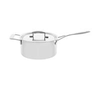 Demeyere Industry 5 Casseruola con manico con coperchio - 22 cm, 18/10 acciaio inossidabile