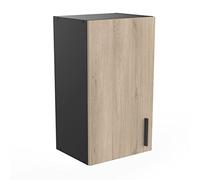 Demeyere Mobile Alto Cucina, 1 Anta, Origan, Kronberg/Nero Opaco, L 40 x P 30 x H 70 cm