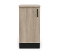 Demeyere Mobile Basso Cucina, Legno ingegnerizzato, Kronberg/Nero Opaco, L 40 x P 60 x H 85 cm