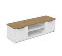 Demeyere Panca TV, Bianco & Rovere, 135 x 39 x 40 cm