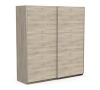 Demeyere Porta Scorrevole con Armadio Moderno, Colore Rovere Kronberg e Finiture in Metallo, 194.5 x 59.9 x 203 cm, Legno Ingegnerizzato