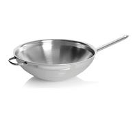 Apollo 7 Wok fondo piatto - 36 cm, 18/10 acciaio inossidabile