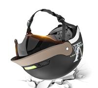 Demi-casque De Moto | Casque De Cyclisme Avec Pare-soleil Et Système À Dégagement Rapide | Casque Léger Et Confortable Pour Hommes Et Femmes, VTT, Cruiser, Vélo, Montagne, Skateboard, Scooter