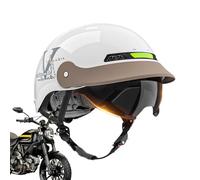 Demi-casque De Moto | Casque De Cyclisme Avec Pare-soleil Et Système À Dégagement Rapide | Casque Léger Et Confortable Pour Hommes Et Femmes, VTT, Cruiser, Vélo, Montagne, Skateboard, Scooter