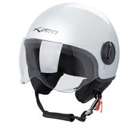 Demi Jet Helmet Moped Motorbike Scooter Visor SonicMoto Silver M