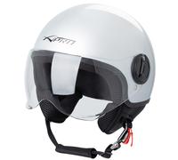 Demi Jet Helmet Moped Motorbike Scooter Visor SonicMoto Silver XS