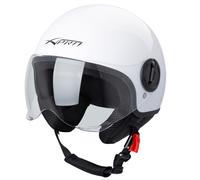 Demi Jet Helmet Moped Motorbike Scooter Visor SonicMoto White