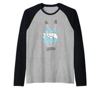 DemiBoy Bandiera Peace Love DemiMale Maglia con Maniche Raglan