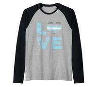 Demiboy Pride Bandiera Amore Vintage Demiboy Bandiera Maglia con Maniche Raglan