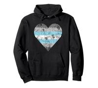 Demiboy Pride Bandiera DemiMale Pride Vintage Cuore Bandiera Felpa con Cappuccio