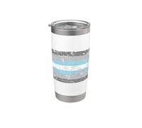 DemiBoy Pride - Bandiera vintage Bicchiere termico in acciaio inox doppia parete