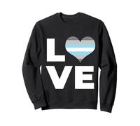 DemiBoy Pride Flag Love Felpa